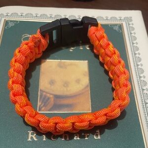 Orange Paracord Bracelet